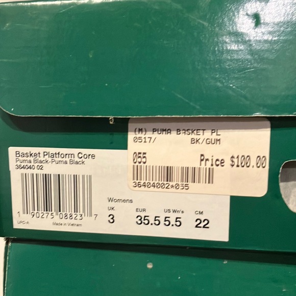 PUMA Basket Platform Core 'Black Gum' 364040-02 womens - Picture 11 of 16